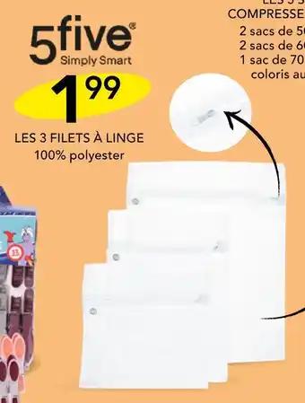 Stokomani 5five LES 3 FILETS À LINGE offre