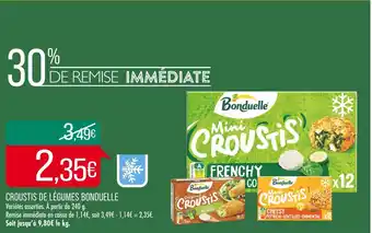 Match BONDUELLE CROUSTIS DE LÉGUMES offre