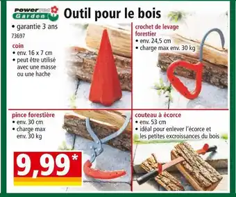 Norma POWER GARDEN Outil pour le bois offre