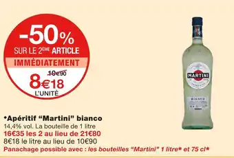 Monoprix Martini Apéritif bianco offre