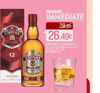 Match CHIVAS REGAL SCOTCH WHISKY offre