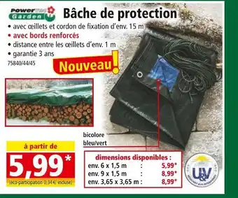 Norma POWER GARDEN Bâche de protection offre
