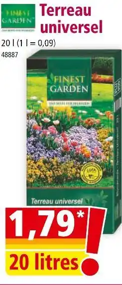 Norma FINEST GARDEN Terreau universel offre