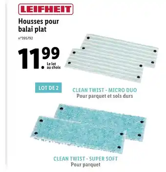 Lidl LEIFHEIT Housses pour balai plat offre