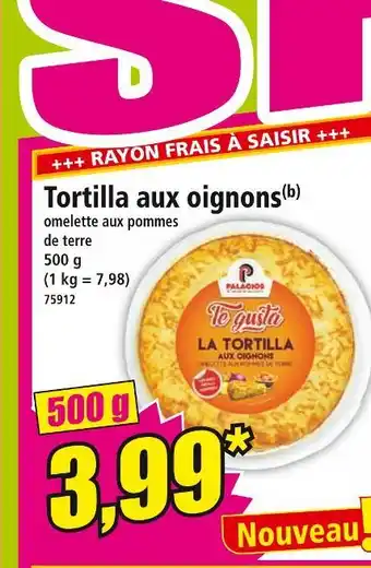 Norma TE GUSTA Tortilla aux oignons offre