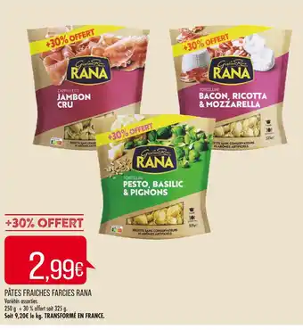 Match RANA PÂTES FRAÎCHES FARCIES offre