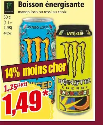 Norma MONSTER Boisson énergisante offre