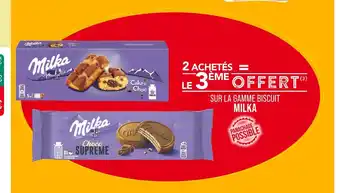 Match MILKA 2 ACHETÉS = LE 3ÈME OFFERT SUR LA GAMME BISCUIT MILKA offre