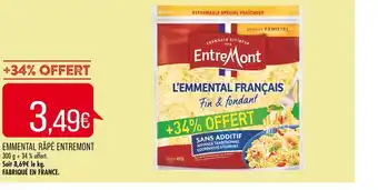 Match ENTREMONT EMMENTAL RÂPÉ offre