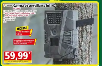 DENVER Caméra de surveillance full HD