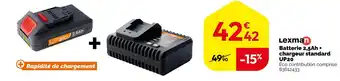 Weldom Lexman Batterie 2,5Ah + chargeur standard UP20 offre