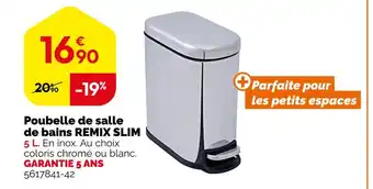 Weldom Sensea Poubelle de salle de bains REMIX SLIM offre