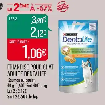 Match DENTALIFE FRIANDISE POUR CHAT ADULTE offre