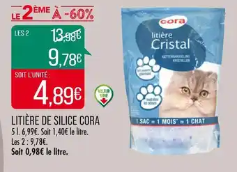 Match CORA LITIÈRE DE SILICE offre