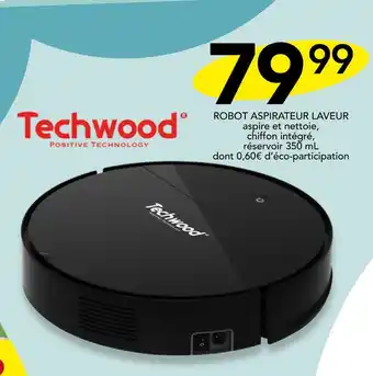 Stokomani Techwood ROBOT ASPIRATEUR LAVEUR offre
