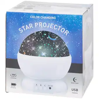 Action Projecteur ciel étoilé