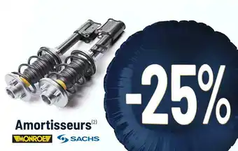Vulco Monroe / sachs bon plan sur les amortisseurs de marques monroe ou sachs offre