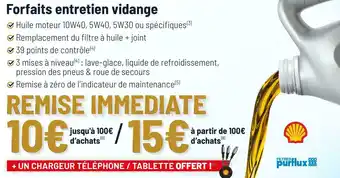 Purflux bon plan sur forfaits entretien vidange de la marque purflux