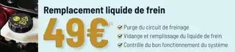 Remplacement liquide de frein