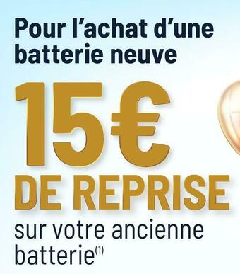 Bon plan pour l’achat d’une batterie neuve