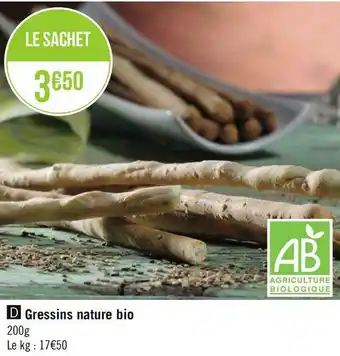 Gressins nature bio