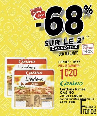 Casino lardons fumés