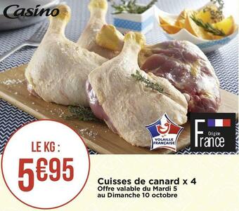 Cuisses de canard x 4
