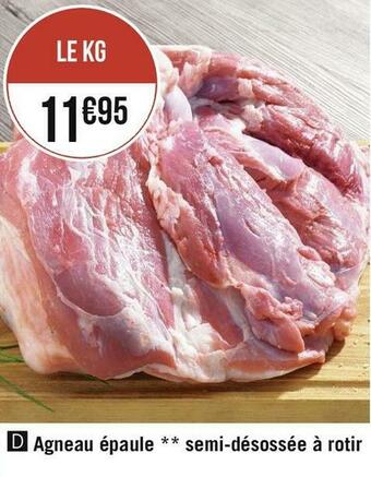 Agneau épaule semi-désossée à rotir