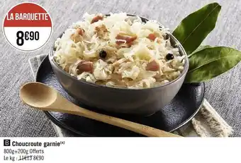 Choucroute garnie