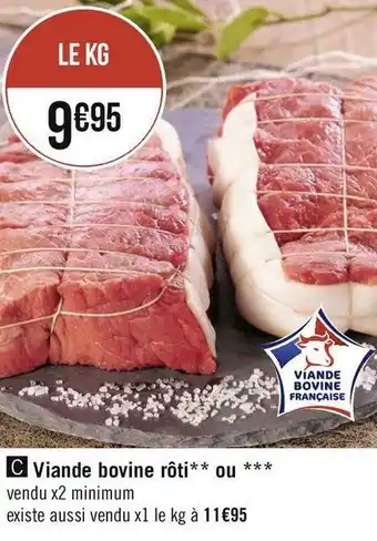 Viande bovine rôti