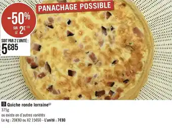 Quiche ronde lorraine