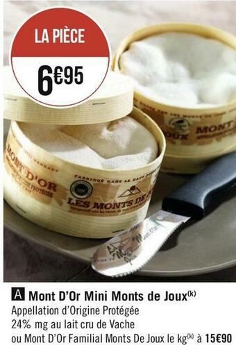 Géant Casino Mont d’or mini monts de joux offre