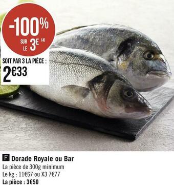 Dorade royale ou bar