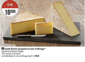 Comté rivoire-jacquemin 8 mois d’affinage