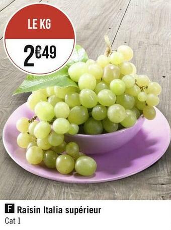 Raisin italia supérieur