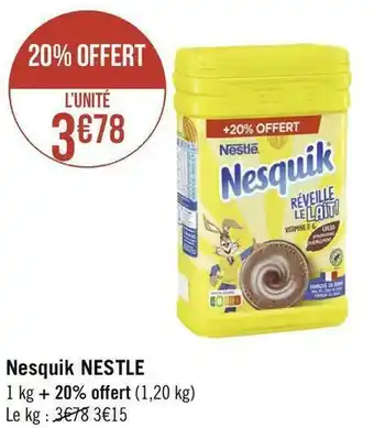 Géant Casino Nestle nesquik offre