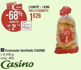 Géant Casino Casino croissants feuilletés offre