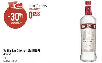 Smirnoff vodka ice original 4% vol.