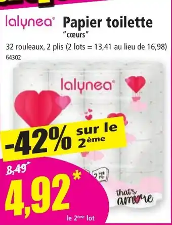 Norma Lalynea Papier toilette offre