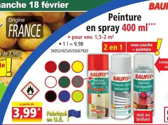 Norma BAUFIX Peinture en spray 400 ml offre