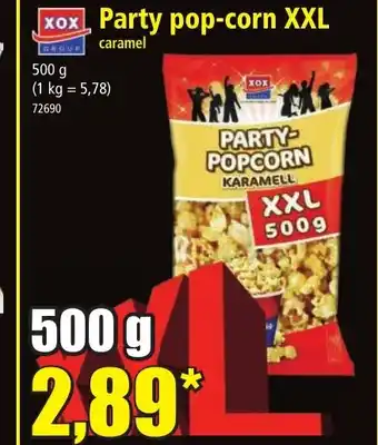 Norma Xox Party pop-corn XXL offre