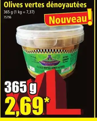 Norma Olives vertes dénoyautées offre