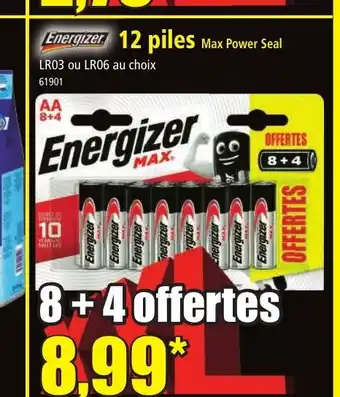 Norma Energizer 12 piles offre