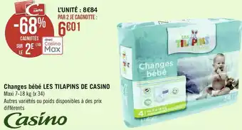 Casino changes bébé les tilapins de casino