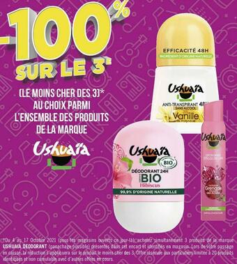 Géant Casino Ushuaia bon plan sur l’ensemble des produits de la marque ushuaia offre