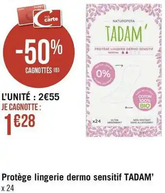 Tadam protège lingerie dermo sensitif