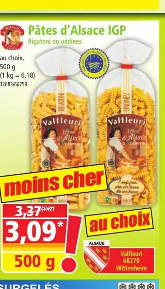Norma Pâtes d'Alsace IGP offre