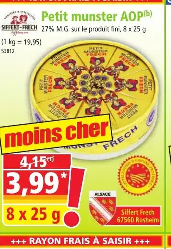 Norma Petit munster AOP offre