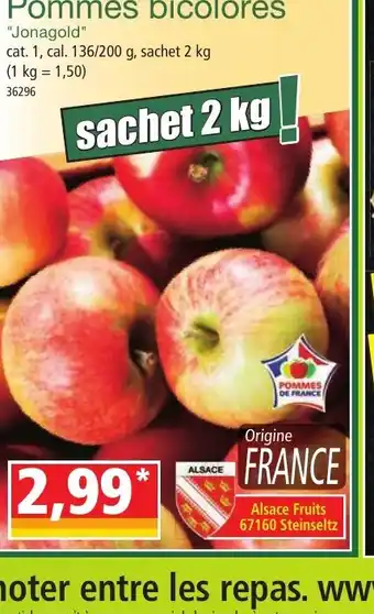 Norma Pommes bicolores offre