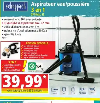 Norma Aspirateur eau/poussière offre